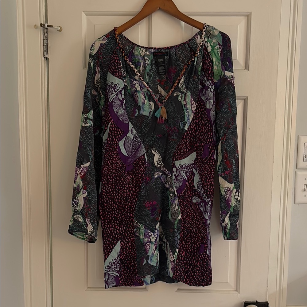 Custo Barcelona Silky Beach Pool Coverup Multicolored